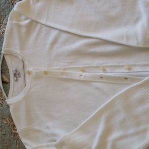 Winter white cardigan